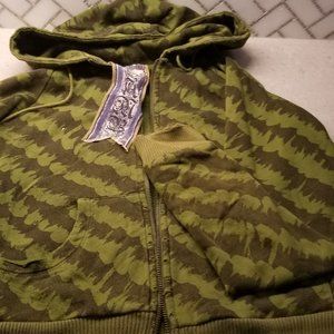 L.A.M.B green tiger/camo sweater Sm